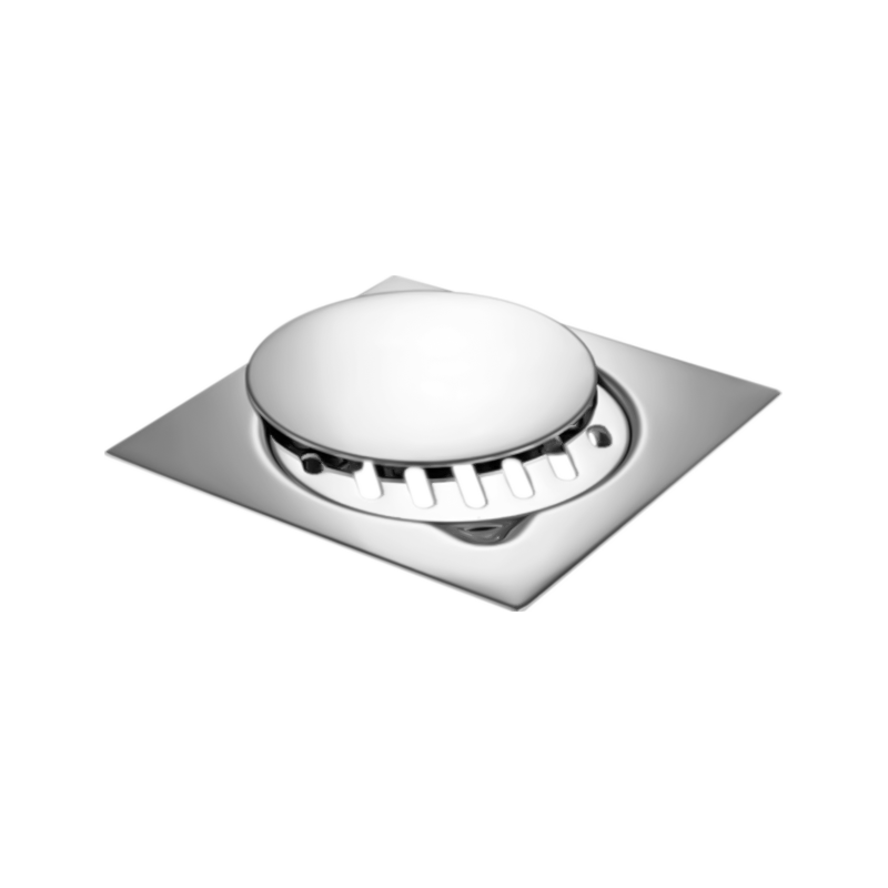 SZ101-15 SZ102-15 SGC 150x150mm 6" x 6" Snabbtorkande golvavloppsfälla i rostfritt stål 3 st med skruvat galler och täckplåt