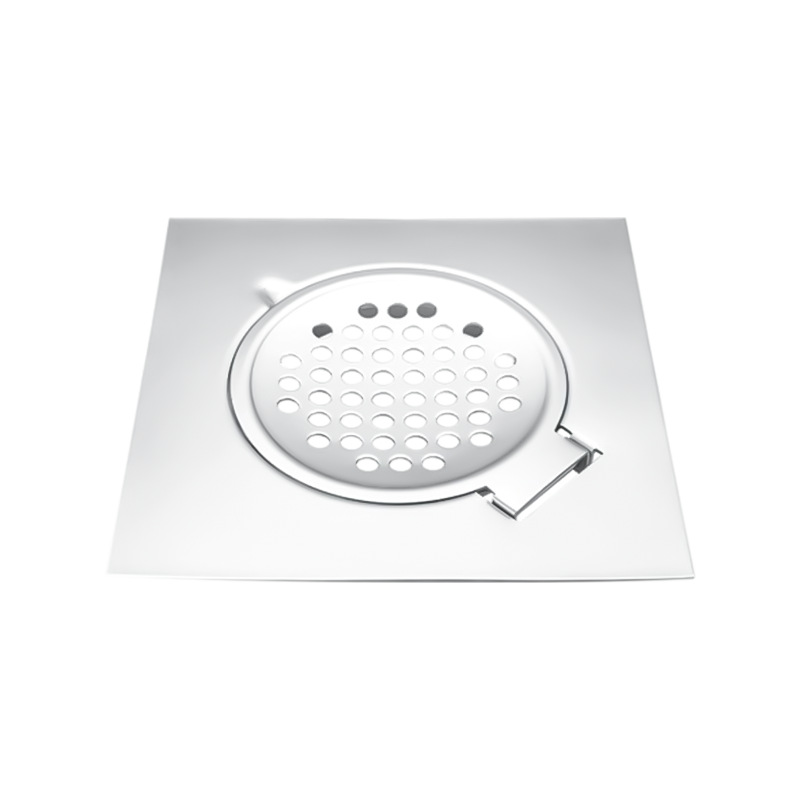 SZ111-20 200x200mm Stor dräneringsvolym rostfri golvbrunn lufttät med vridgaller